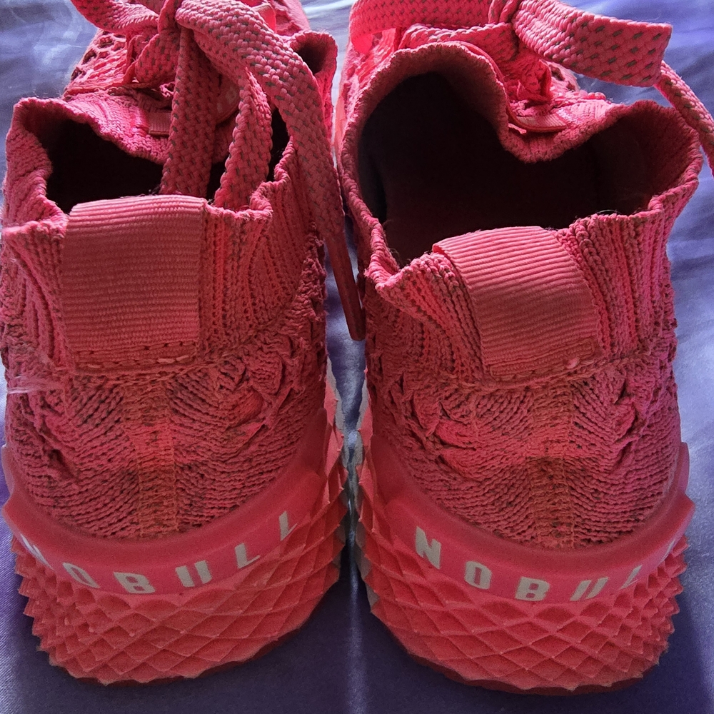 NOBULL Women's Knit Runner Hot Pink Athletic Shoes - Picture 3 of 6